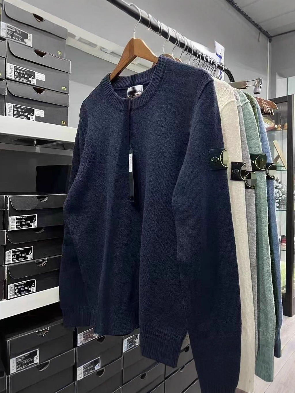 Cutton Pullover Round Neck Loose Knitwear Men And Women Warm Couple Knitwear