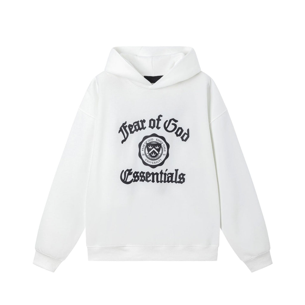 Cutton Letters Fleece-Lined Surplus Essentails American Limited Hooded Sweatshirts For Men And Woment