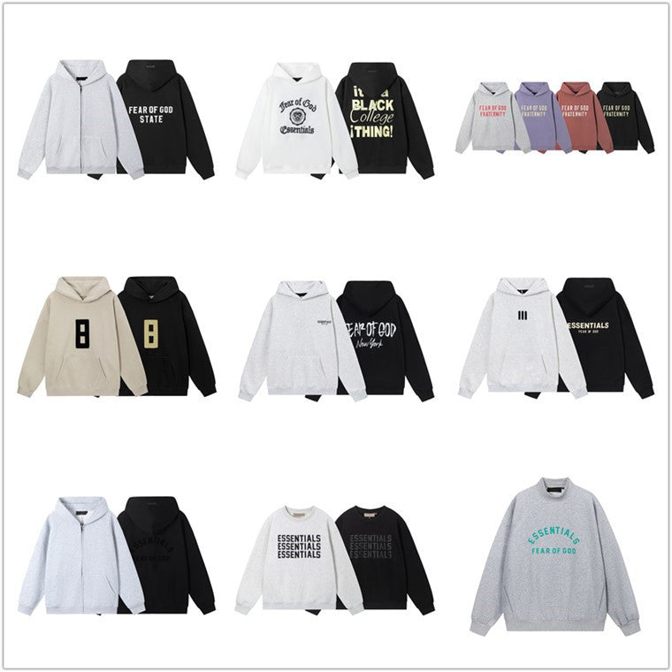 Cutton Letters Fleece-Lined Surplus Essentails American Limited Hooded Sweatshirts For Men And Woment