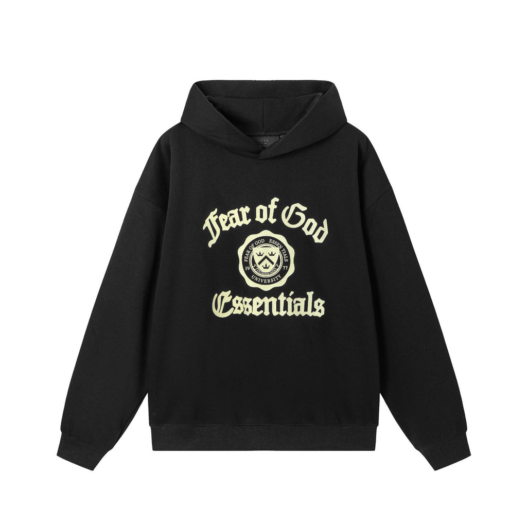 Cutton Letters Fleece-Lined Surplus Essentails American Limited Hooded Sweatshirts For Men And Woment