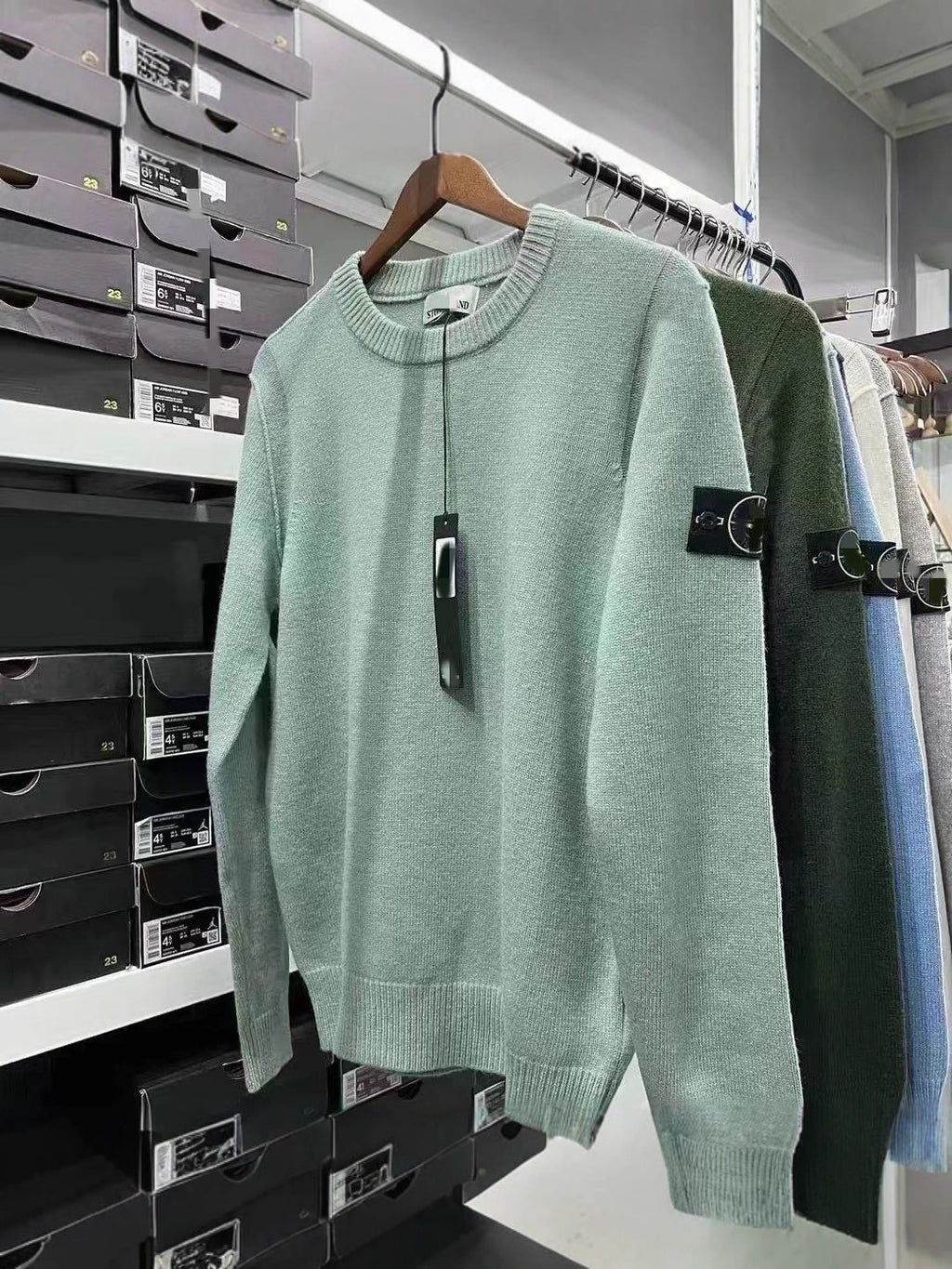 Cutton Pullover Round Neck Loose Knitwear Men And Women Warm Couple Knitwear