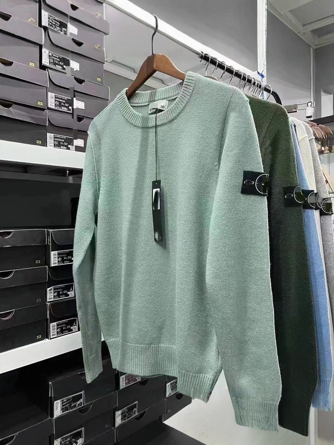 Cutton Pullover Round Neck Loose Knitwear Men And Women Warm Couple Knitwear