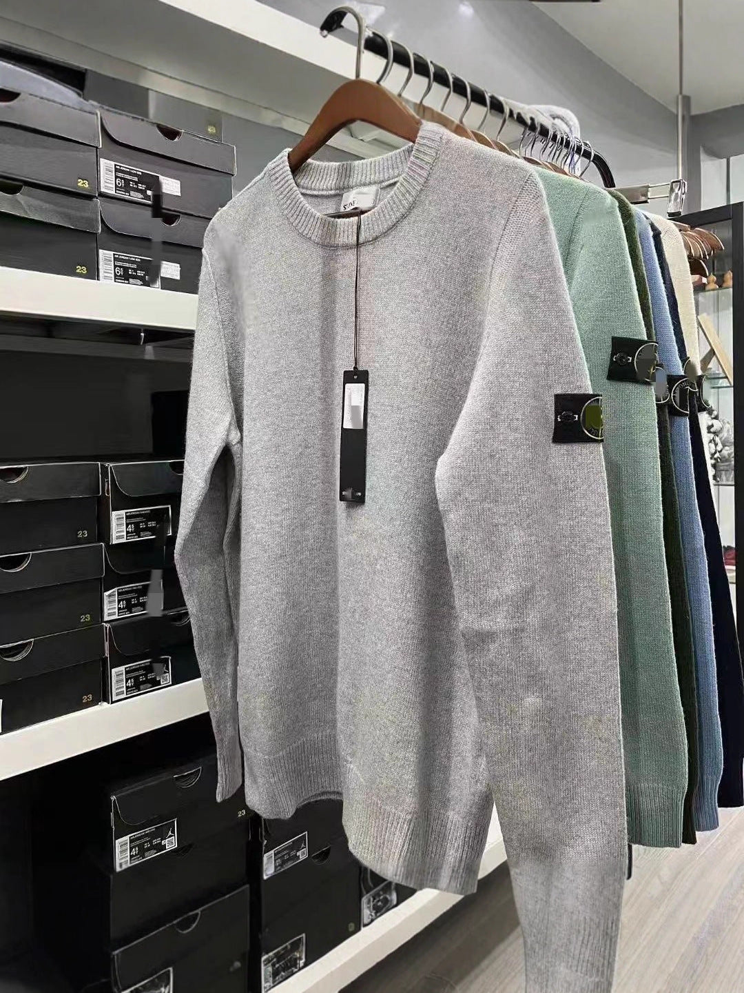 Cutton Pullover Round Neck Loose Knitwear Men And Women Warm Couple Knitwear